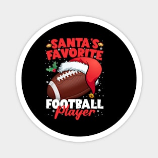 Santa's Favorite Football Player Christmas Pajama Xmas Magnet